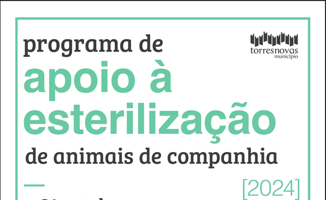 Programa de apoio à esterilização de animais de companhia 2024