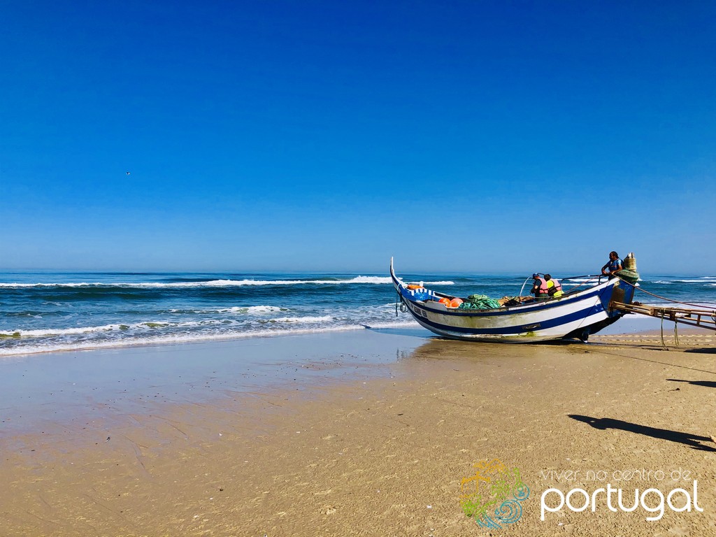 Praia de Mira com Arte Xávega